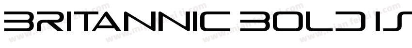 Britannic Bold is in italics字体转换